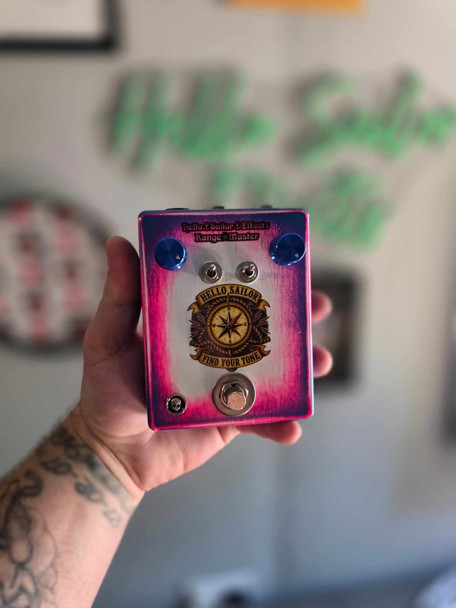 Hello Sailor Compass Rangemaster
Hand Wired Silicon & 1965 General Electric Germanium Treble Booster - Image 3