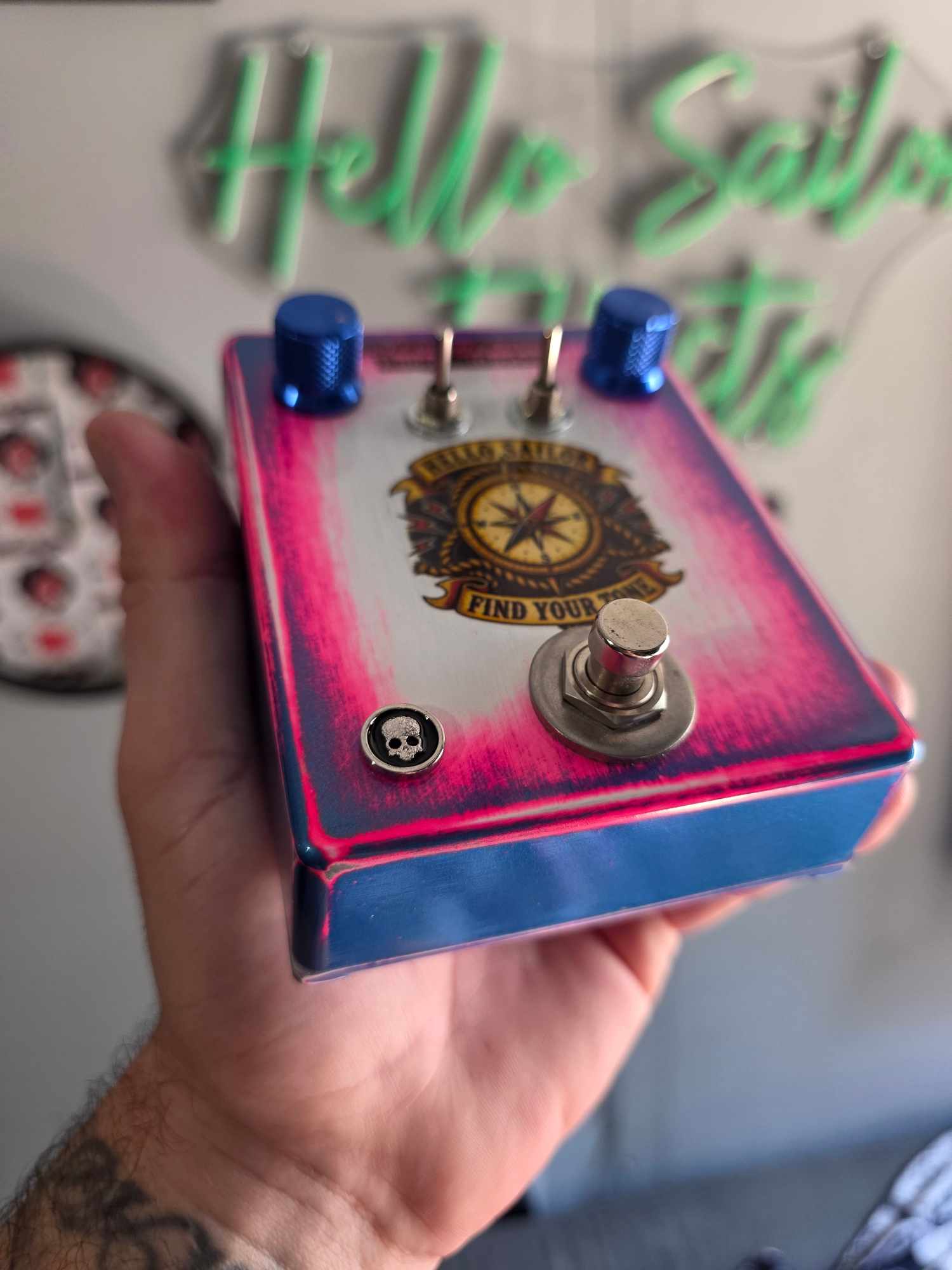 Hello Sailor Compass Rangemaster
Hand Wired Silicon & 1965 General Electric Germanium Treble Booster - Image 4