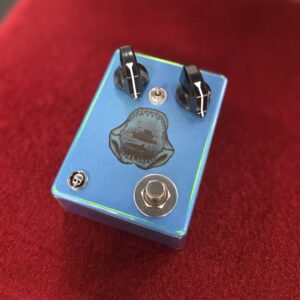 Abbey Road Fuzz | Hand Wired Silicon Fuzz | Metallic Blue Over Fluorescent Green Shark Bite Edition
