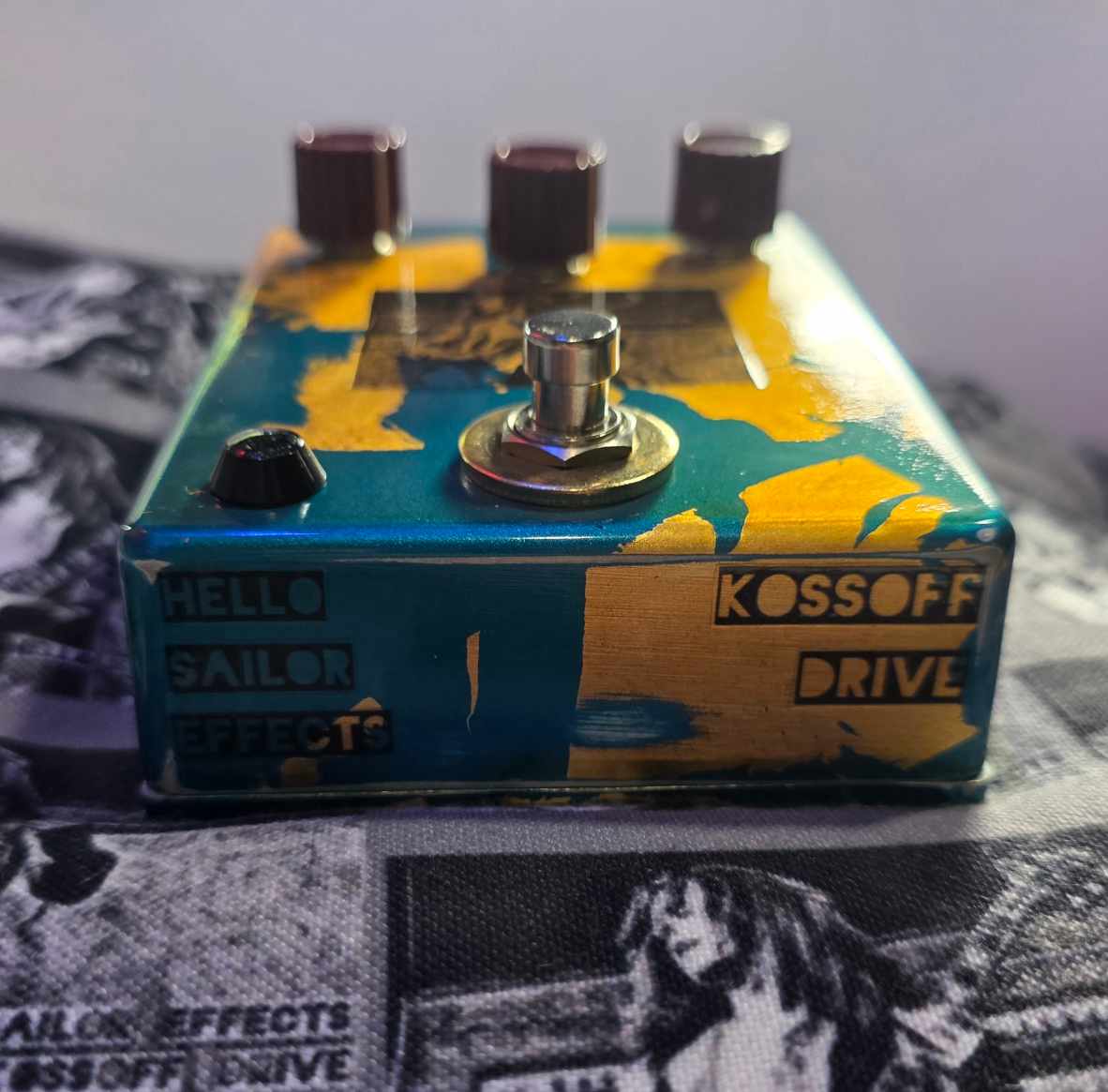 Kossoff Drive | Hand Wired Paul Kossoff Inspired Overdrive | Aged Atomic Teal and 24 Carat Gold Leaf - Image 9