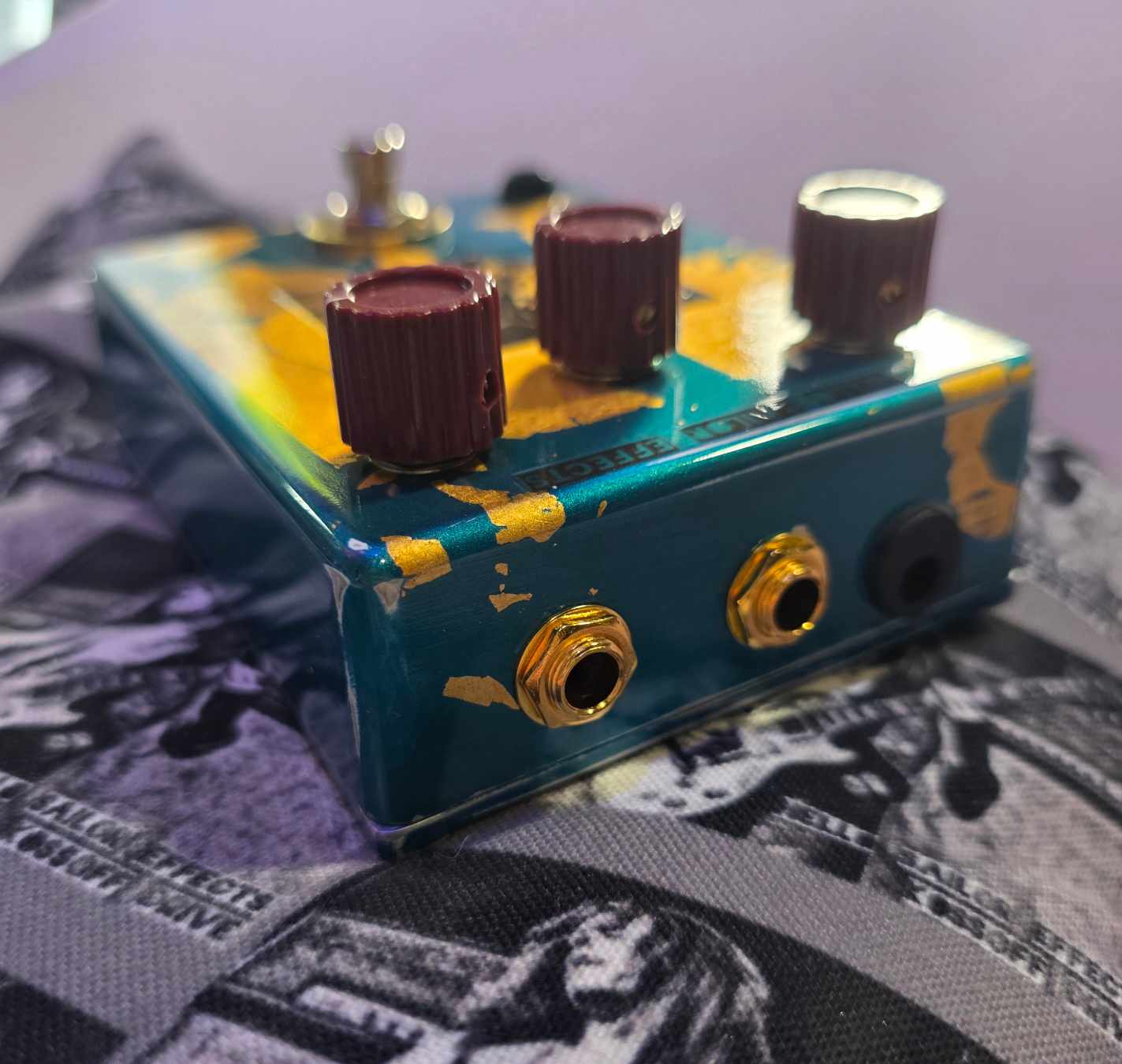 Kossoff Drive | Hand Wired Paul Kossoff Inspired Overdrive | Aged Atomic Teal and 24 Carat Gold Leaf - Image 7