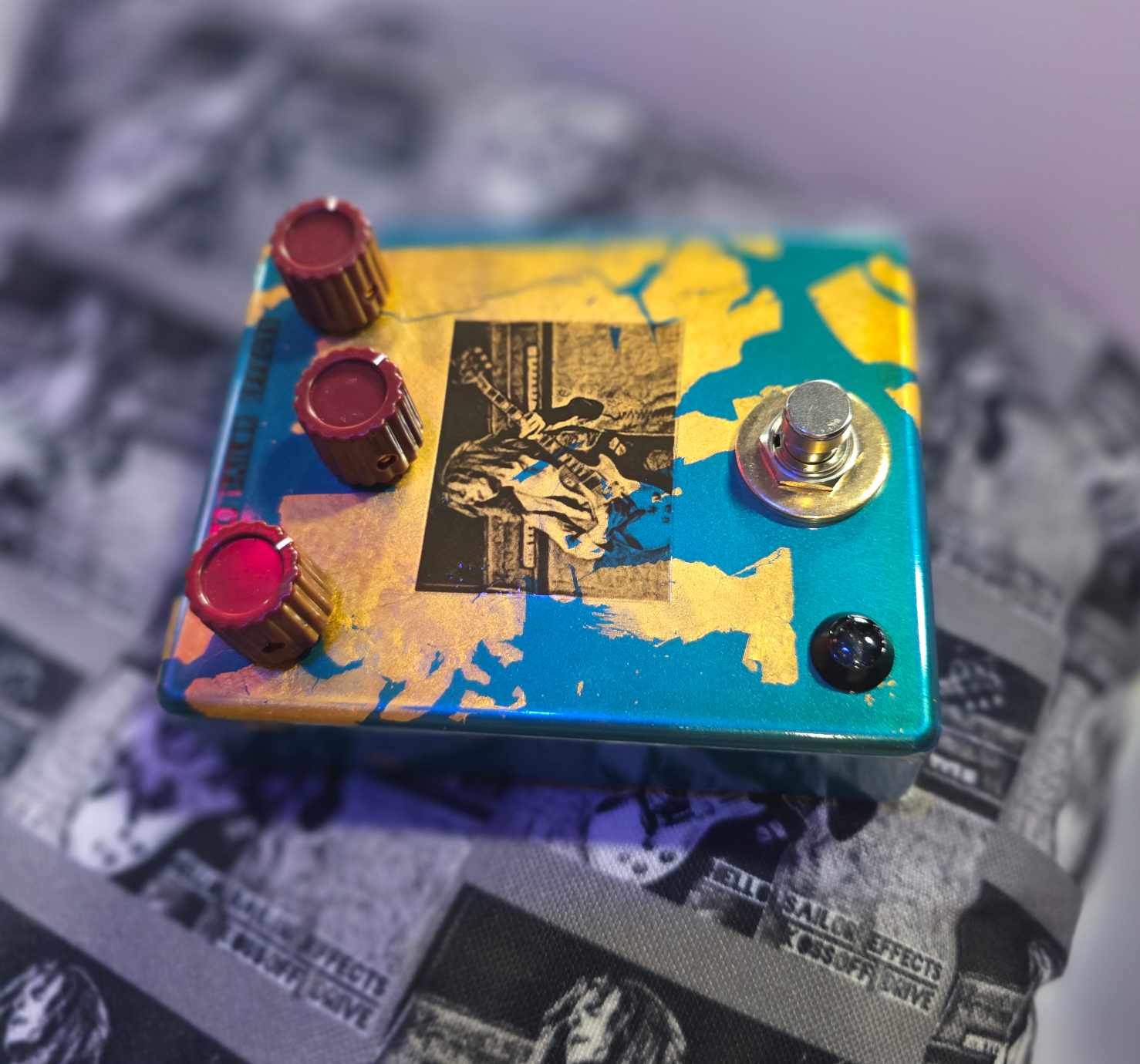 Kossoff Drive | Hand Wired Paul Kossoff Inspired Overdrive | Aged Atomic Teal and 24 Carat Gold Leaf - Image 11