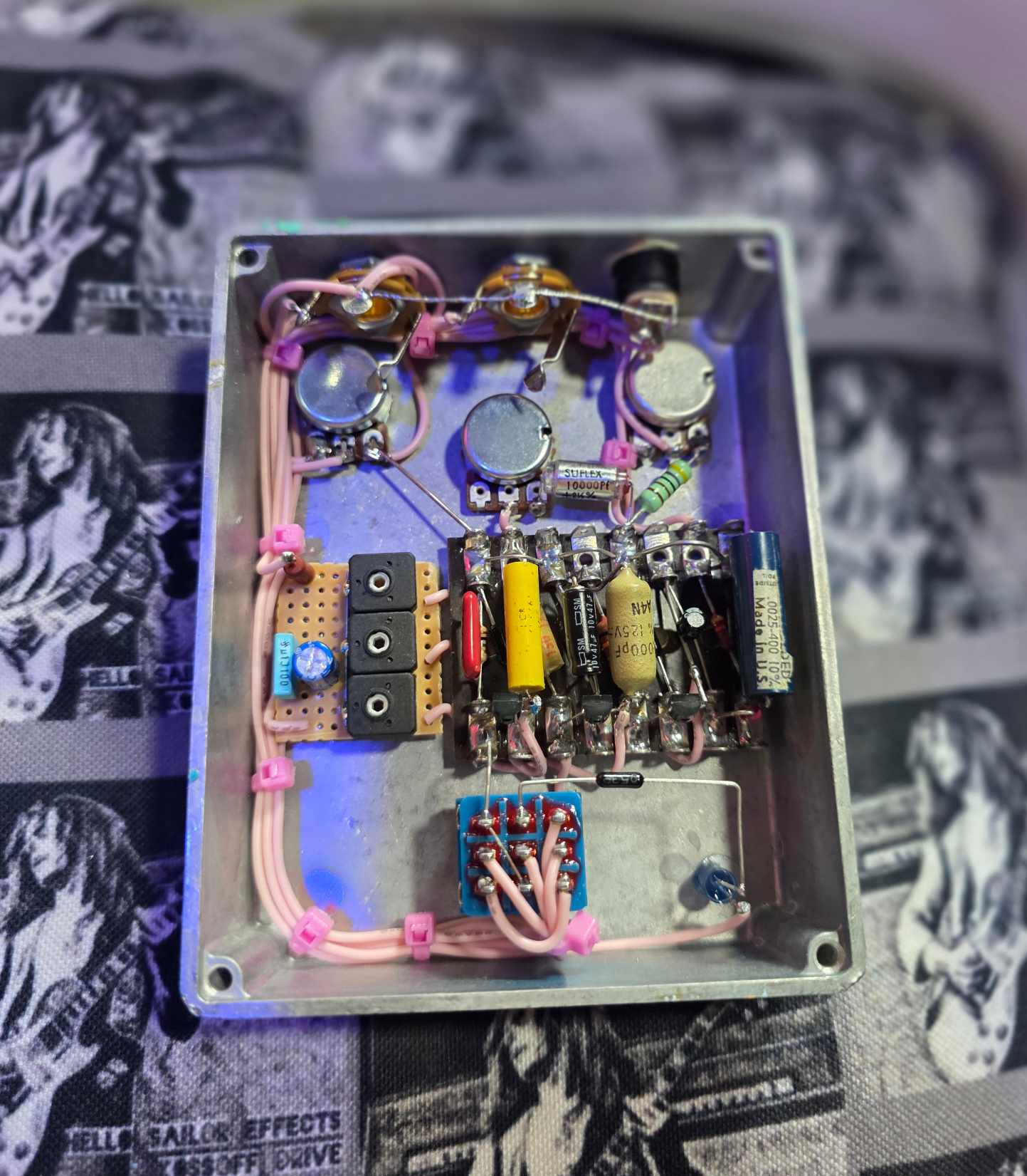 Kossoff Drive | Hand Wired Paul Kossoff Inspired Overdrive | Aged Atomic Teal and 24 Carat Gold Leaf - Image 6