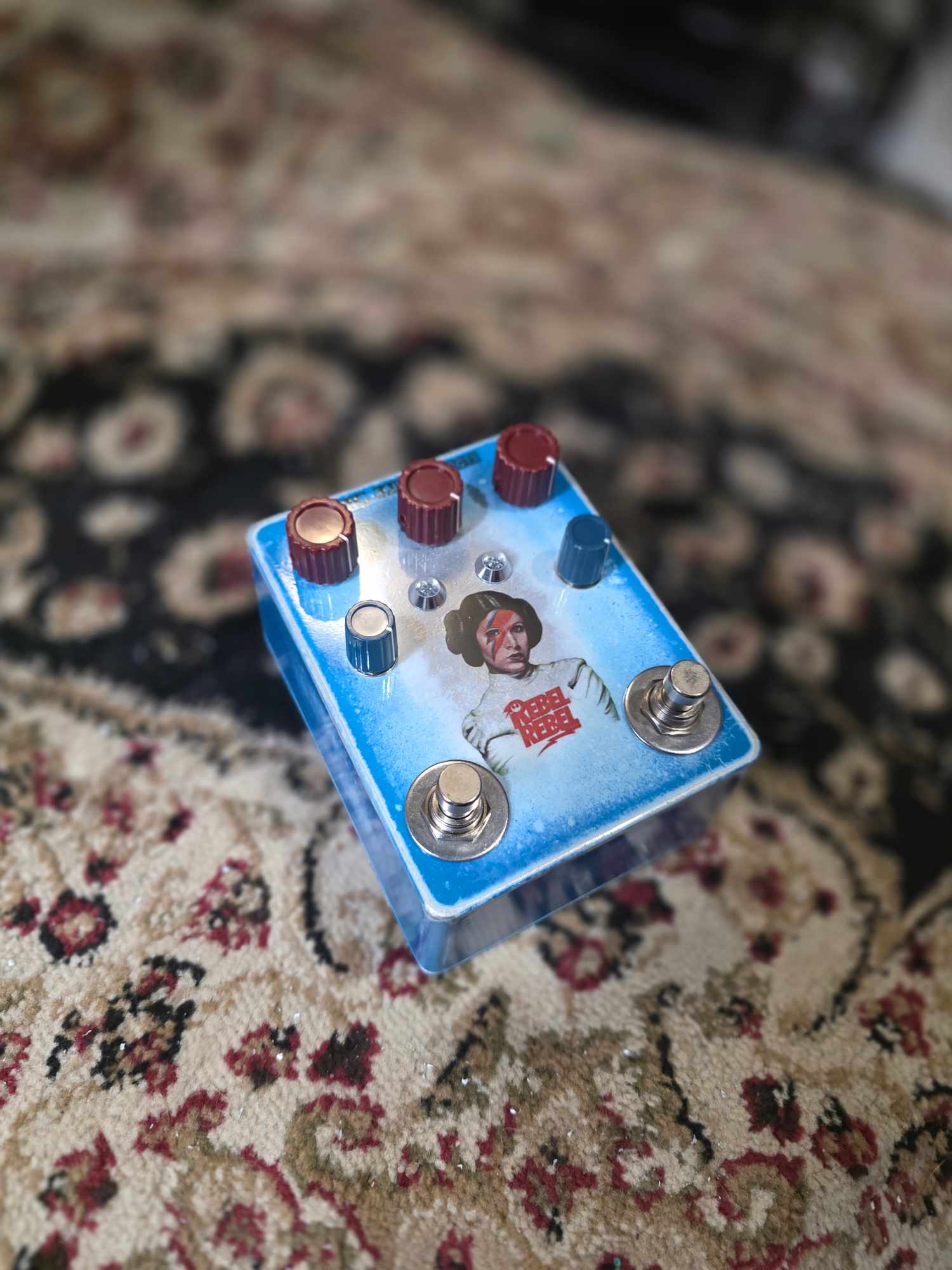 FreeRange | Hand Wired Rangemaster and KOSSOFF Drive | Blue Burst Nitrocellulose | RebelRebel - Image 5