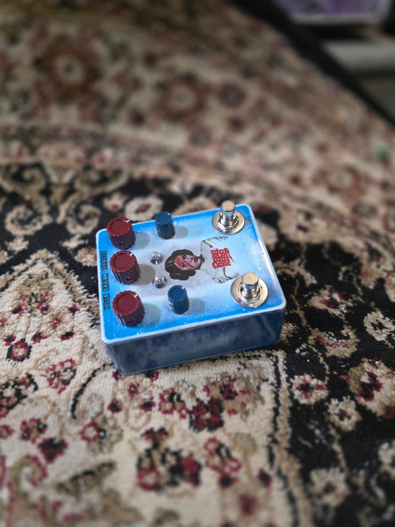 FreeRange | Hand Wired Rangemaster and KOSSOFF Drive | Blue Burst Nitrocellulose | RebelRebel - Image 12