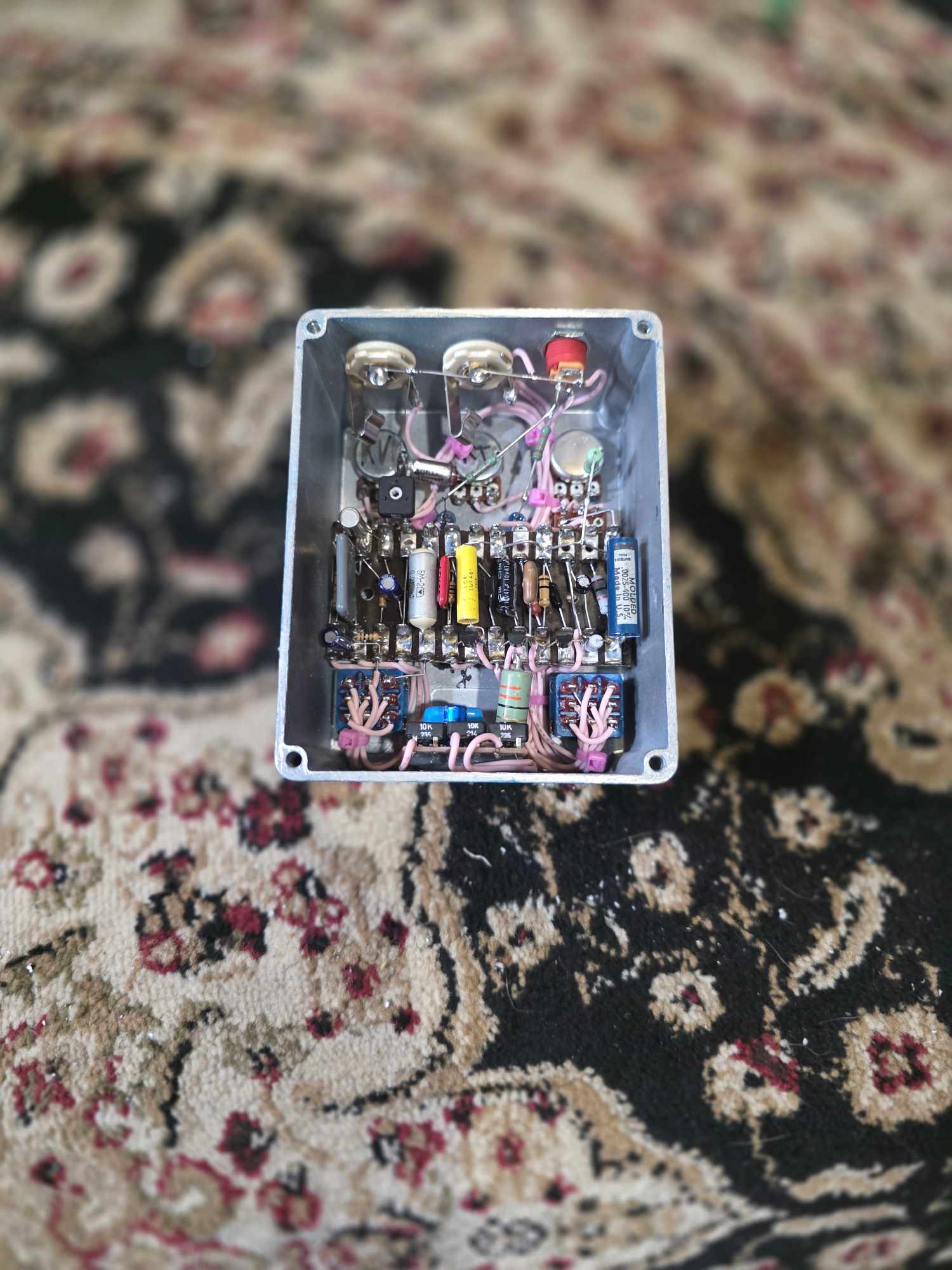 FreeRange | Hand Wired Rangemaster and KOSSOFF Drive | Blue Burst Nitrocellulose | RebelRebel - Image 13