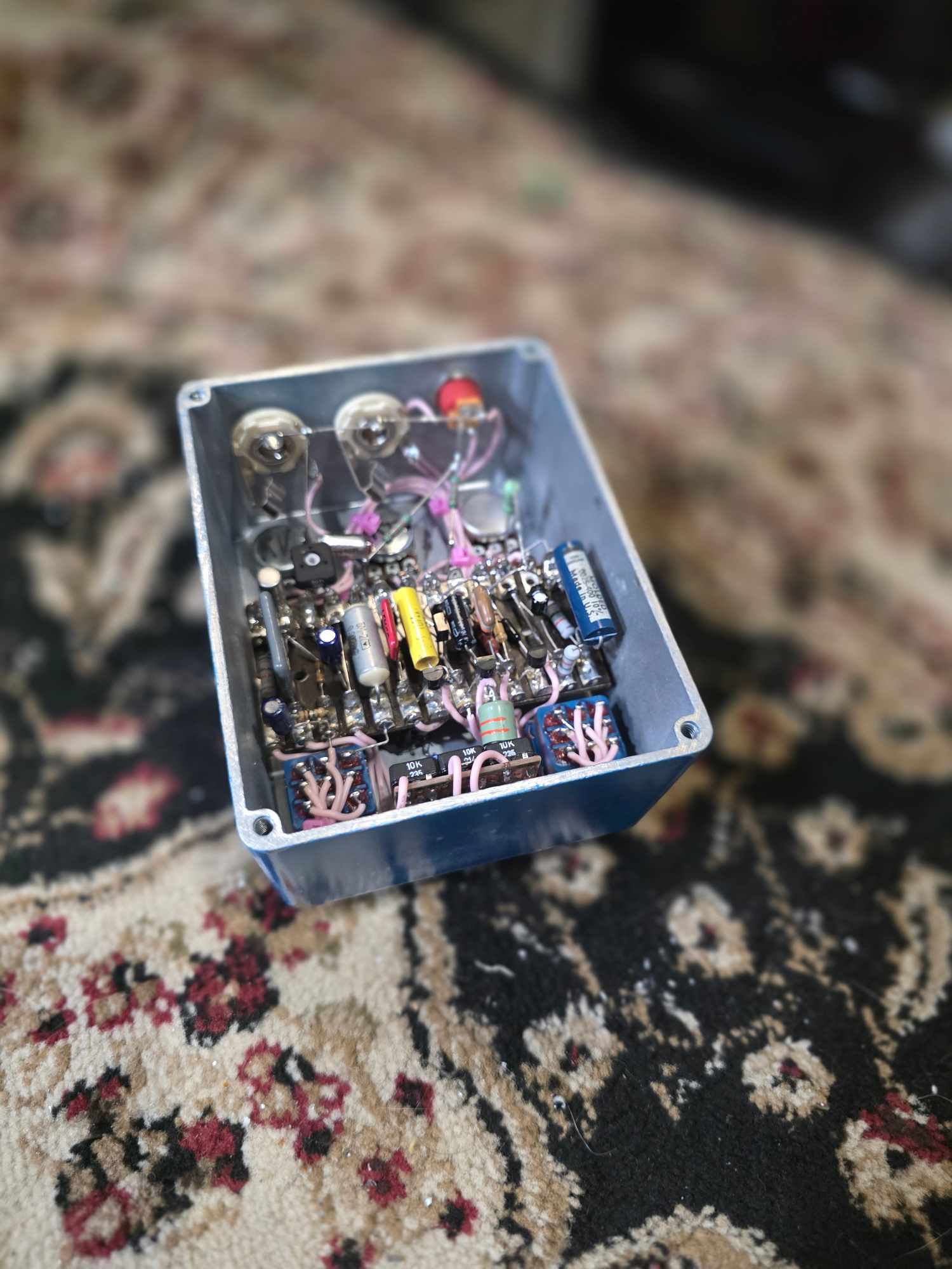 FreeRange | Hand Wired Rangemaster and KOSSOFF Drive | Blue Burst Nitrocellulose | RebelRebel - Image 4
