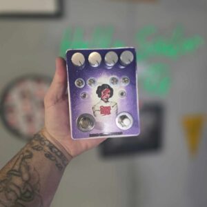Dual Abbey Road Fuzz with Mullard OC140 Germanium and Military Specification BC108 Silicon Transistors Purple to Pink Nitrocellulose Rebel Rebel Edition